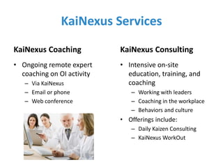 Continuous Improvement Models and Software (KaiNexus Webinar) | PDF