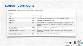 Continuous integration using Jenkins and Sonar | PDF