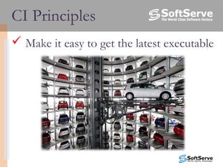  Make it easy to get the latest executable
CI Principles
 