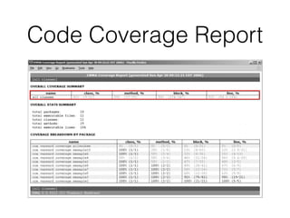 Code Coverage Report
 