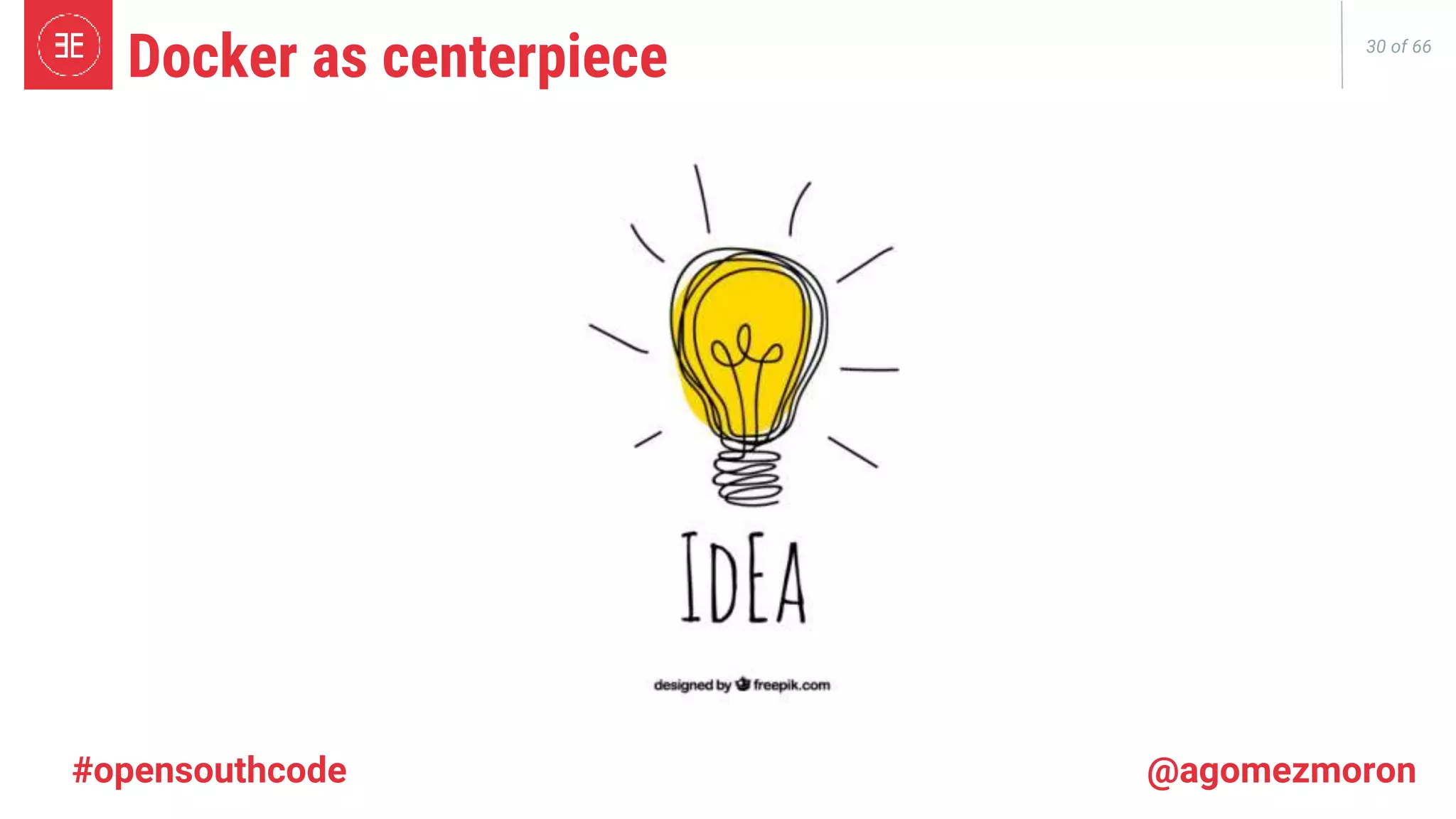 30 of 66 Docker as centerpiece #opensouthcode @agomezmoron 