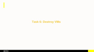 @d2si
Task 6: Destroy VMs
 