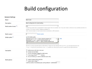 Build configuration
 