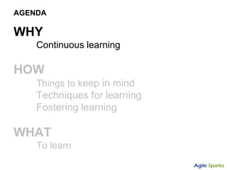 Fostering Continuous Learning - Tips and Tricks | PPTX