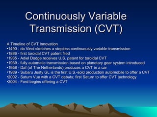 Continuously variable-transmission-cvt