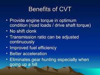 Continuously variable-transmission-cvt