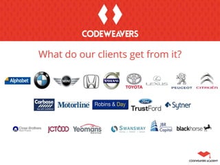 What do our clients get from it?
 