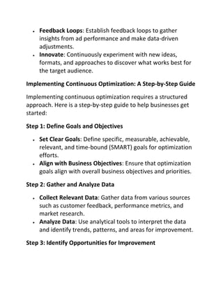 Continuous Optimization for Long term Success a Practical Guide.pdf