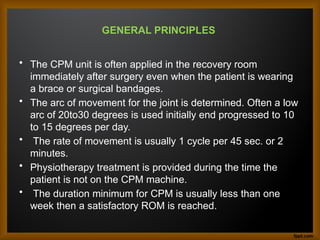 Continuous Passive Motion.pptx by gokulakrishnan | PPTX