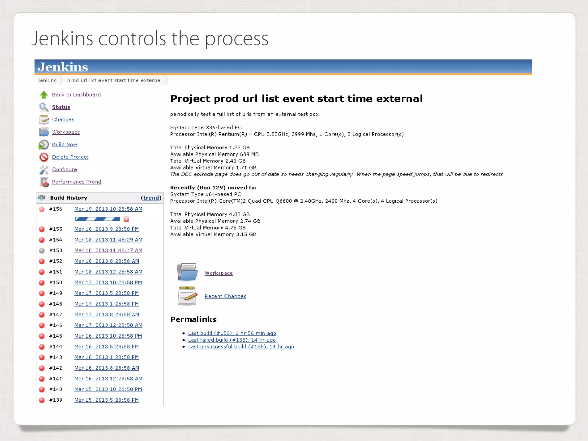 Jenkins controls the process
 