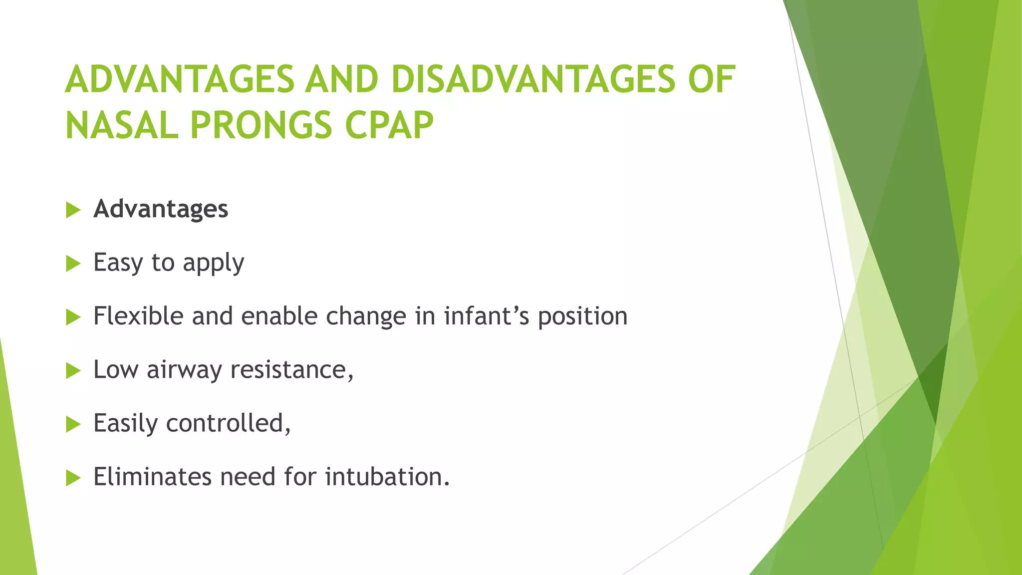 Continuous possitive pressure ventilation (cpap) | PPTX