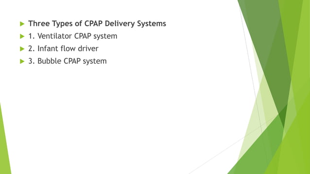 Continuous possitive pressure ventilation (cpap) | PPTX