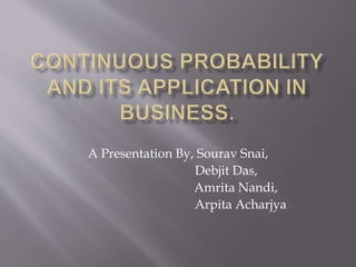 A Presentation By, Sourav Snai,
Debjit Das,
Amrita Nandi,
Arpita Acharjya
 