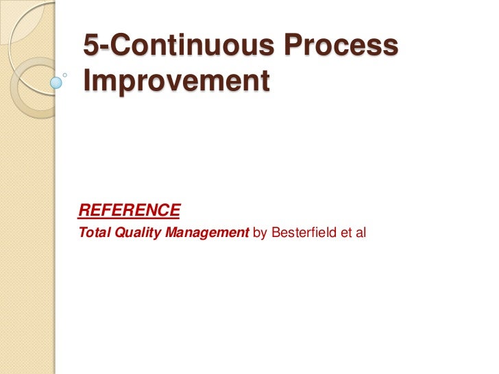 continuous process improvement