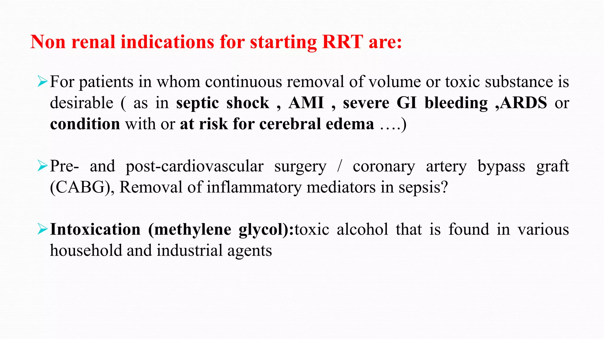 Continuous renal replacement therapy crrt | PPTX