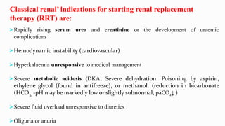 Continuous renal replacement therapy crrt | PPTX