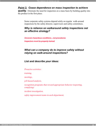 Continuous safety improvement | PPT