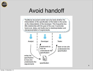 Avoid handoff
9
Sunday, 15 December, 13
 