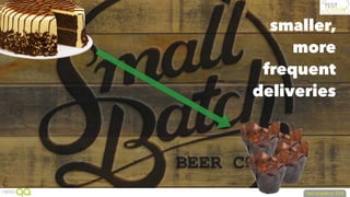 smaller,
more
frequent
deliveries
 