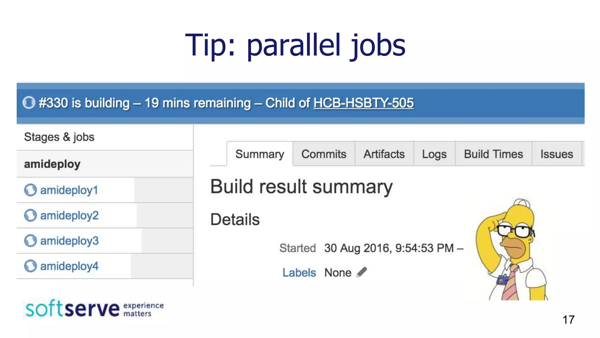 Tip: parallel jobs
17
 