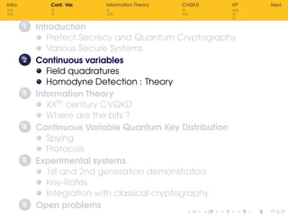 Continuous variables quantum cryptography | PDF