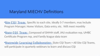 Miechv Program Data Continuum Quality Improvement and SMART Aim in QI.pptx