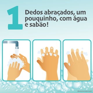 Dedos abraçados, um
pouquinho, com água
e sabäo!1
@saludmentalperinatal
 