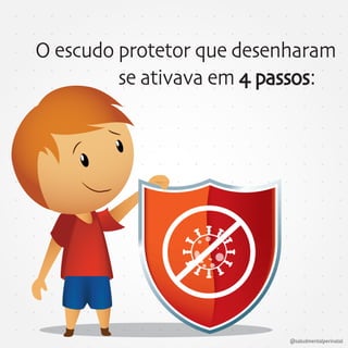 O escudo protetor que desenharam
se ativava em 4 passos:
@saludmentalperinatal
 