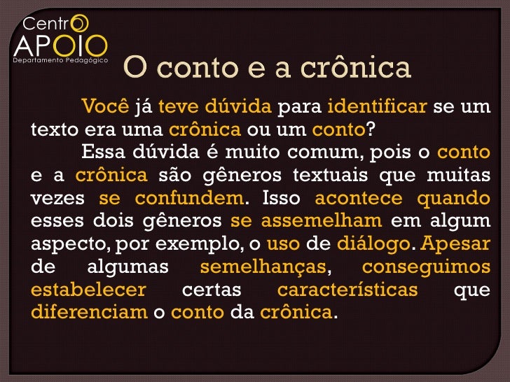 Português Contos e Crônicas Português Contos e Crônicas