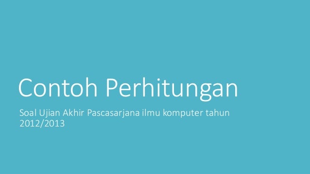 Contoh Soal Manajemen Proyek