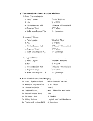 Contoh proposal pkm kewirausahaan | PDF
