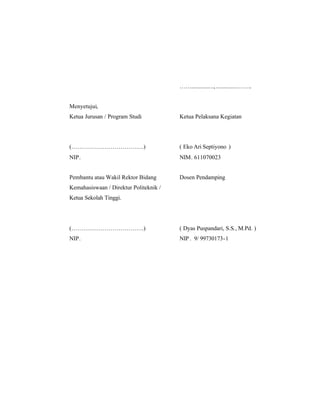 Contoh proposal pkm kewirausahaan | PDF