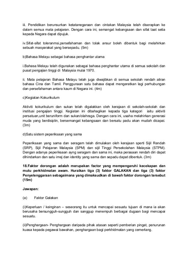 Contoh Soalan Dan Jawapan Pengajian Malaysia Diploma 