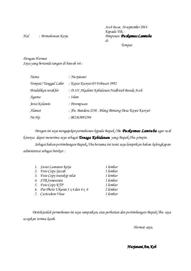 Contoh application letter for receptionist - 28 images 