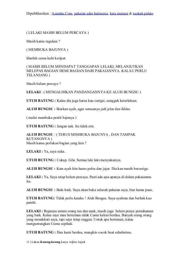 Drama 11 Orang Tentang Perjuangan Bacaan Siswa