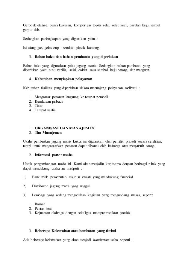 Proposal Business Plan - business