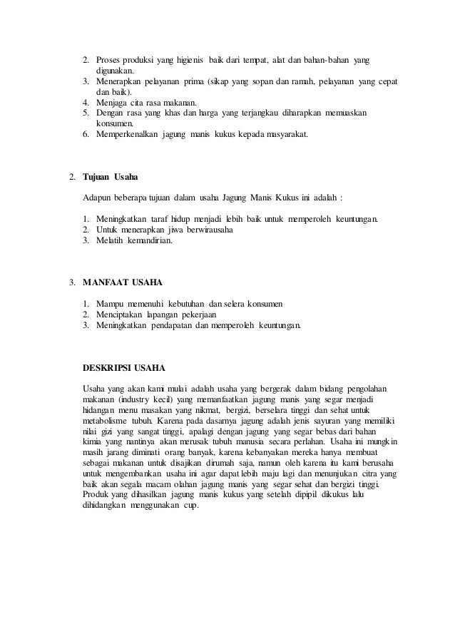 Proposal Business Plan - business