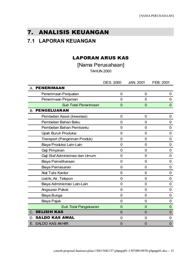 Contoh proposal business plan 130413042137 phpapp01