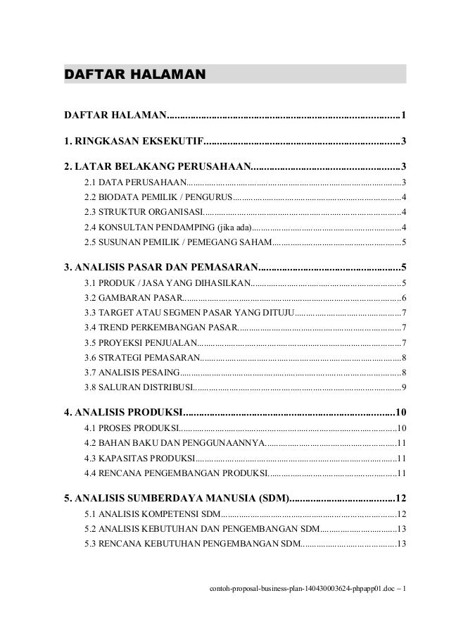 CONTOH PROPOSAL USAHA CAFE EPUB DOWNLOAD