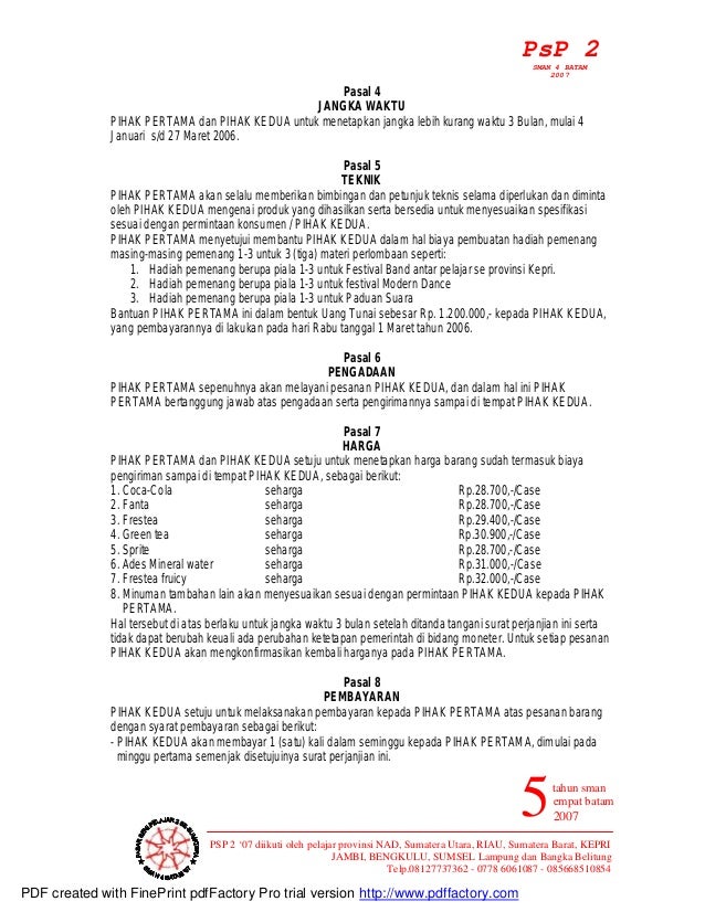 Contoh Cover Proposal Pensi / Contoh Laporan Kegiatan