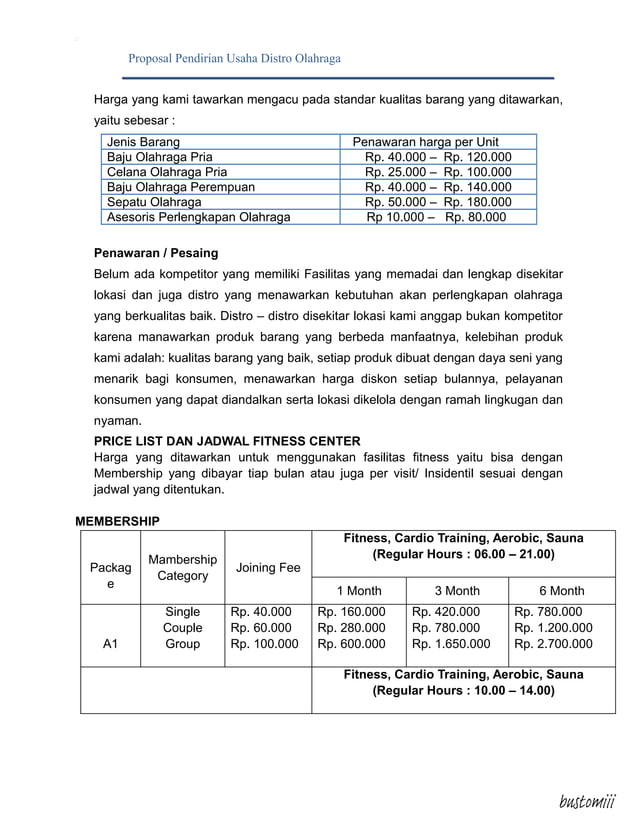 Proposal Usaha: Distro Online "Garuda Streetwear" – Mengudara di Jagat Digital