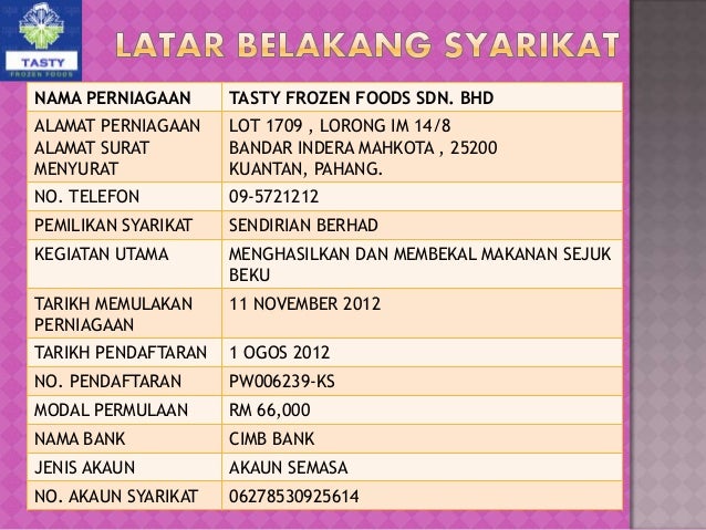 Nama Syarikat Makanan Di Malaysia