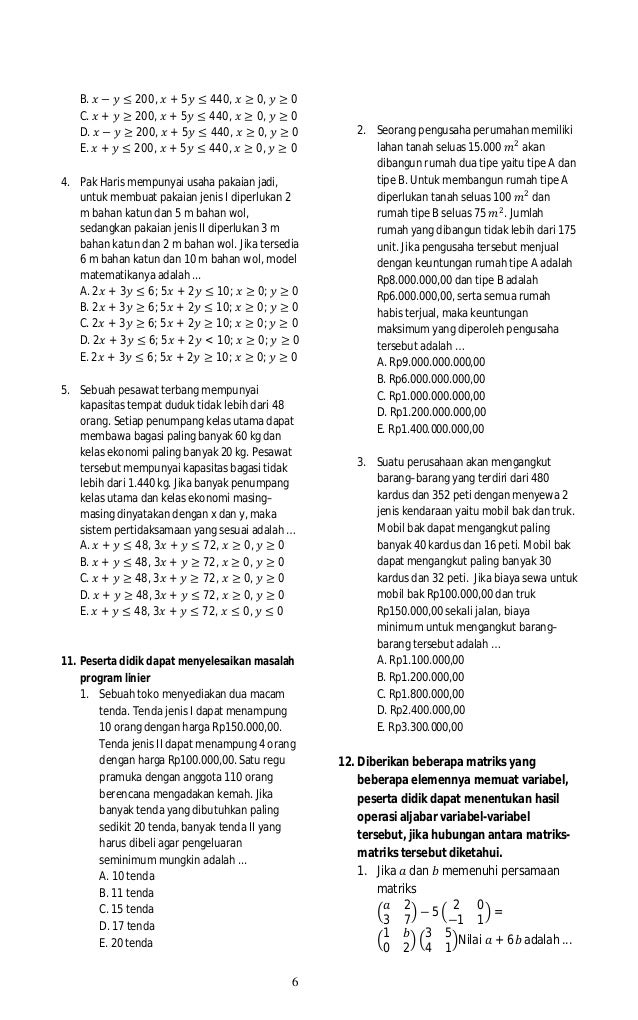 Contoh soal dan kisi ipa 2018 Contoh soal dan kisi ipa 2018