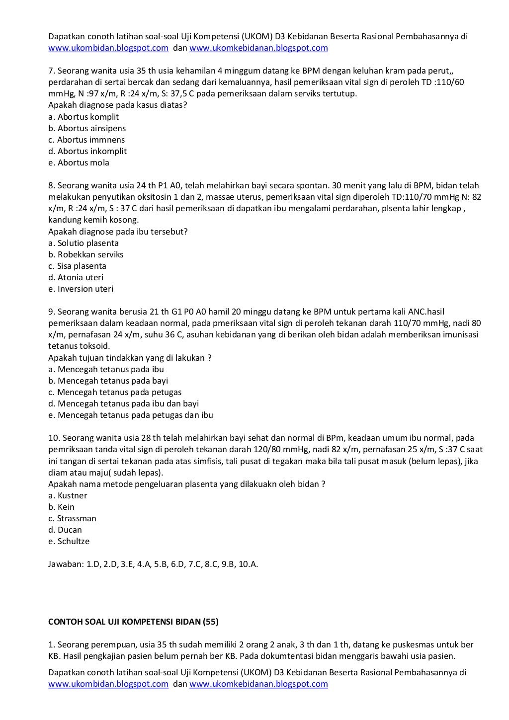 Soal Dan Jawaban Uji Kompetensi Pejabat Struktural Pdf
