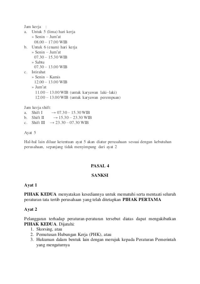 contoh risalah surat perjanjian kerja harian lepas fenti contoh risalah surat perjanjian kerja harian lepas fenti