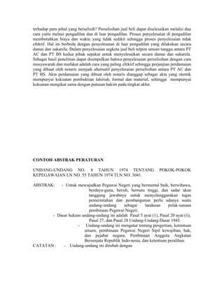 Contoh abstrak artikel ilmiah