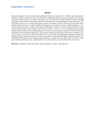 Contoh Abstrak Jurnal Ilmiah Internasional Di Ptn Indonesia By Karino