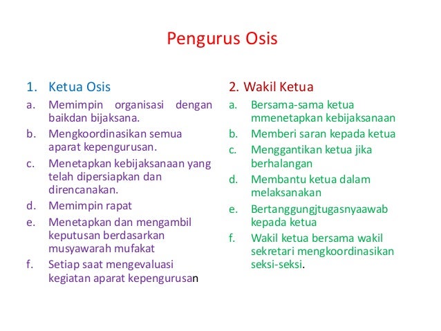 Contoh Administrasi OSIS