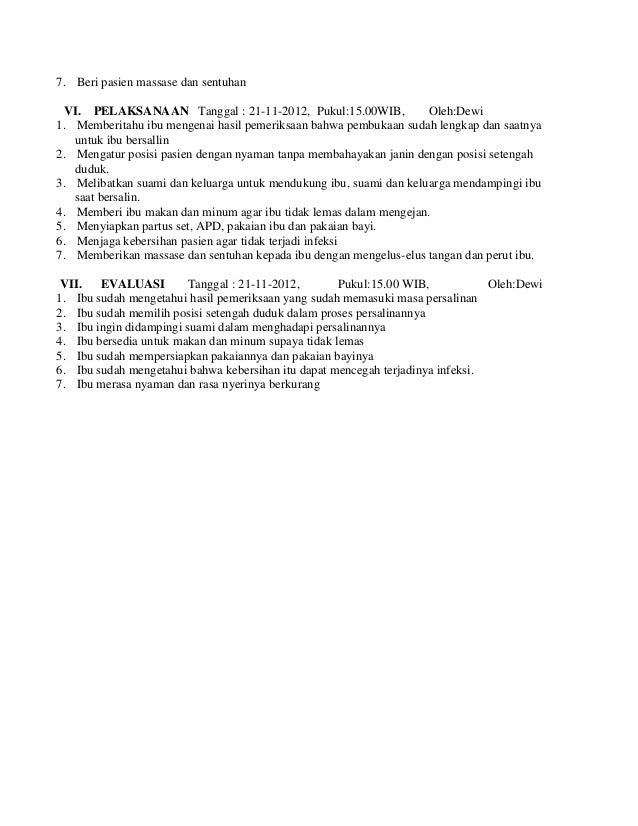 Contoh askeb bersalin normal
