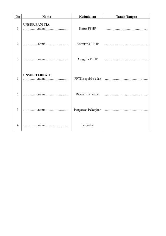 Contoh berita acara pho proses ba pemeriksaan pek